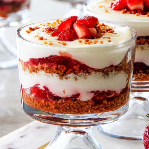Berry Cheesecake Mousse Parfait [V]