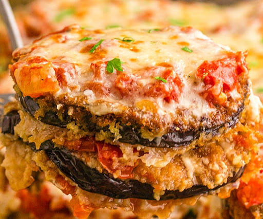 Eggplant Parmesan [V, GF option available]