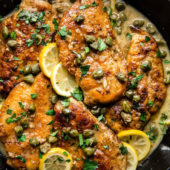 Lemon Garlic Chicken w/ Green Beans & Romanesco over Rice [GF]