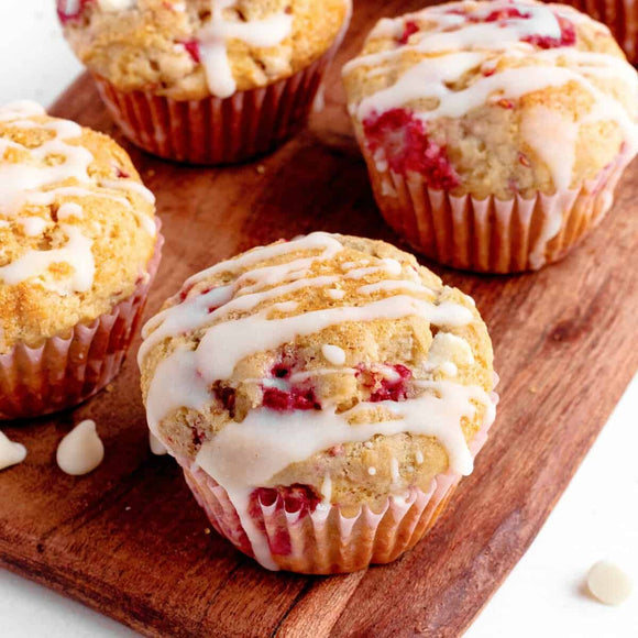 Mixed Berry, White Chocolate, & Citrus Muffins [V]