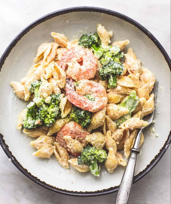 Shrimp & Broccoli Alfredo