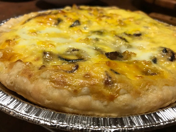 Bacon, Cheddar, and Potato Quiche [GF option]
