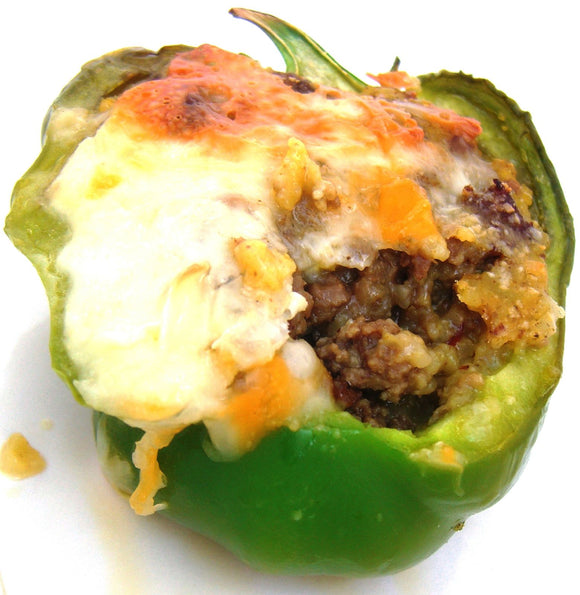 Ground Beef Stuffed Peppers [GF, LF option]