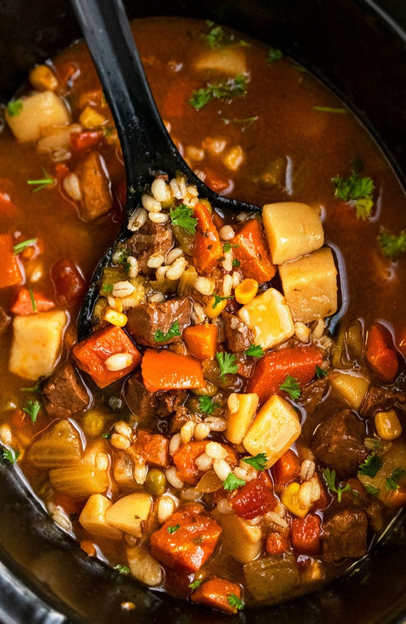 Beef, Mushroom, and Barley Stew [LF]