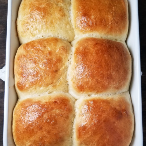 Butternut Brioche Dinner Rolls [V]