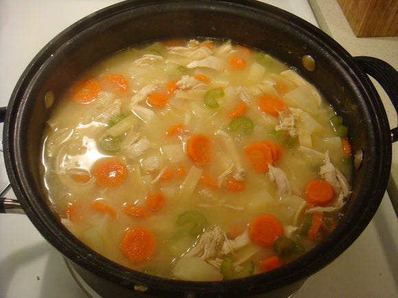 Chicken, Vegetable, and Wild Rice Soup [GF/LF]