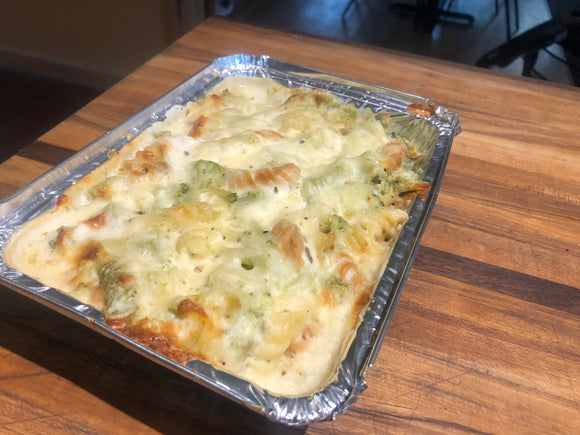 Chicken Broccoli Alfredo Pasta Bake